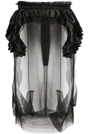 Maison Margiela Décortiqué tulle midi skirt