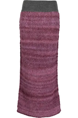 Destree Lynette mélange-knit midi skirt
