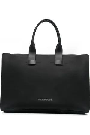 TROUBADOUR Carrier logo appliqué tote bag