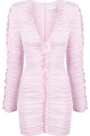 MAGDA BUTRYM Floral-appliqu?? minidress
