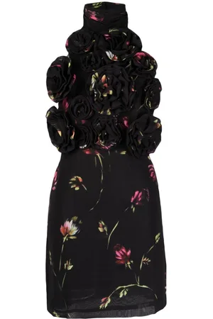 Halterneck Dresses in the color Black for women
