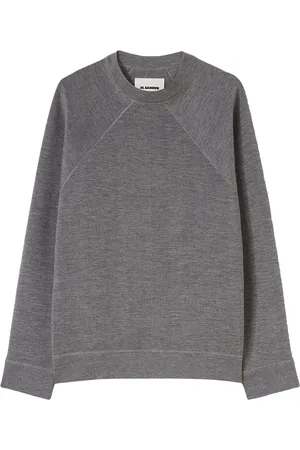Jil Sander Crew-neck m??lange-effect sweatshirt