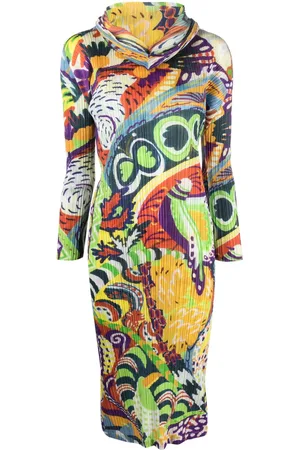 PLEATS PLEASE ISSEY MIYAKE Snowrunner plissé midi dress
