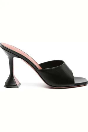 Amina Muaddi Lupita 95mm leather sandals