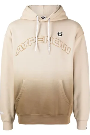 A Bathing Ape Logo-embroidered ombr?? hoodie