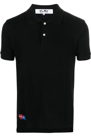 Comme des Garçons X Invader logo-appliqué polo shirt