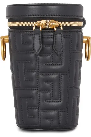 Balmain 1945 quilted leather minaudière bag
