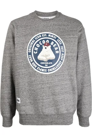 Chocoolate Chocoobear-print mélange sweatshirt