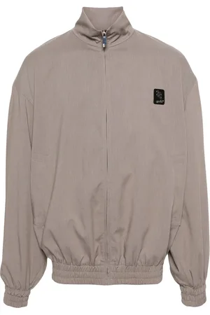 GCDS Logo-appliqu?? drop-shoulder jacket