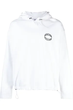 Moschino Logo-appliqué organic cotton sweatshirt