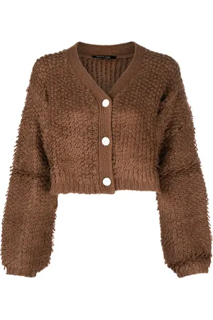 tout a coup Bouclé-design cropped cardigan