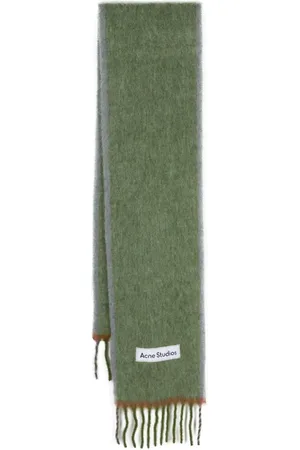 Acne Studios Logo-appliqu?? contrasting-trim scarf