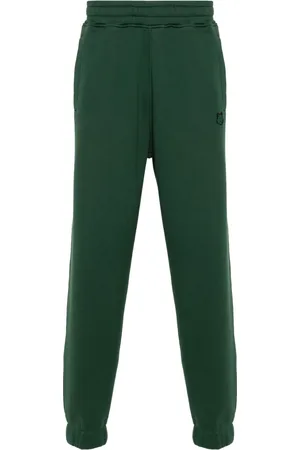 Maison Kitsuné Fox-appliqué cotton track trousers