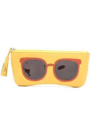 Sarah Chofakian Appliquéd leather sunglasses case