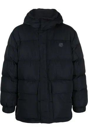 Maison Kitsuné Logo-appliqué hooded puffer jacket