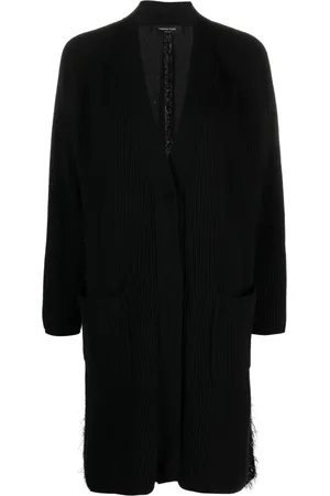 Fabiana Filippi Bouclé-detailing knitted cardi-coat