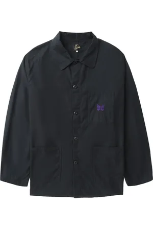 Pins & Needles Logo-embroidered shirt jacket