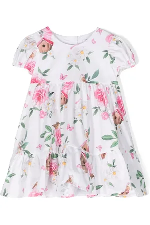 MONNALISA Floral-print cotton dress