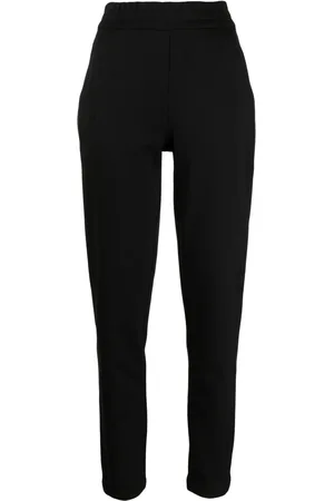 Emporio Armani Logo-appliqué high-waist track pants