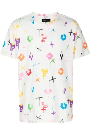 Purple Brand Painted Monogram T-shirt