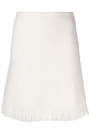 Chloé Bouclé fringed A-line miniskirt