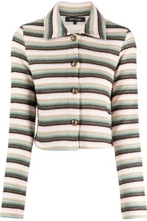 tout a coup Bouclé stripe-pattern jacket