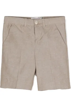 BONPOINT M??lange-effect mid-rise shorts