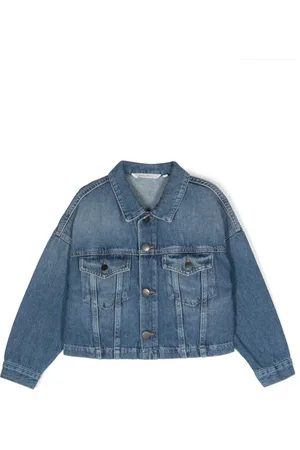 Palm Angels Logo-appliqué denim jacket