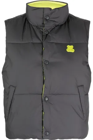 Chocoolate Logo-appliqu?? padded cropped gilet