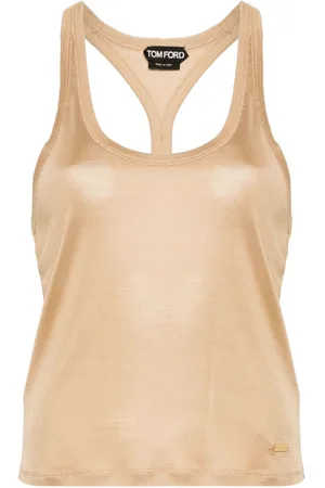 Pointelle tank top in white - Tom Ford