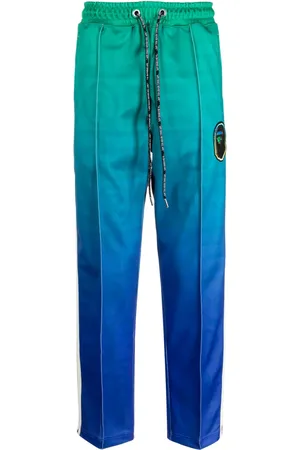 A Bathing Ape Logo-patch ombré-effect track pants