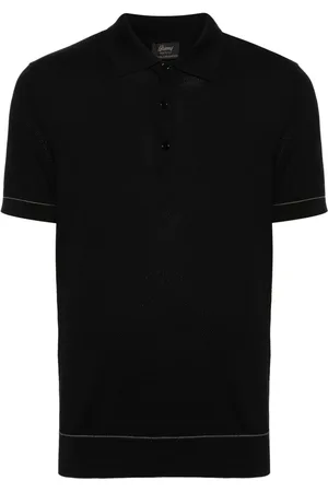BRIONI Piqué cotton polo shirt