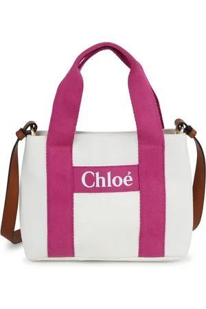 Chloé Logo-appliqu?? denim shoulder bag