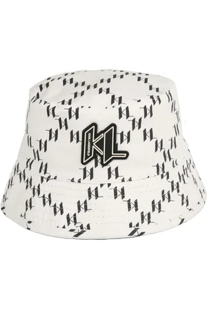 Karl Lagerfeld Logo-appliqúe reversible bucket hat