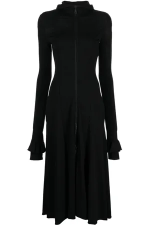 Natasha Zinko cut-out fine-ribbed maxi dress - Black