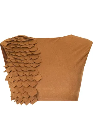 Lenny Niemeyer Scales-appliqué textured bikini top