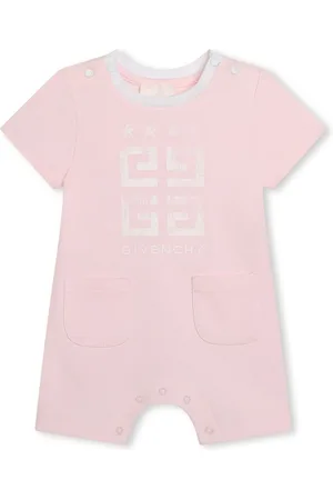 Baby embellished cotton dress in pink - Givenchy Kids