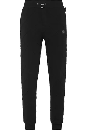 Philipp Plein Logo-appliqué quilted track pants