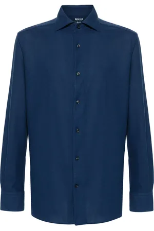 Boggi Milano Long sleeve piqué shirt