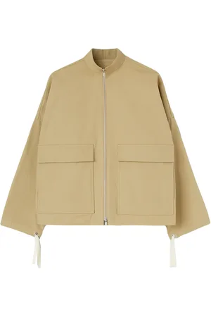 Jil Sander Logo-appliqué cotton jacket