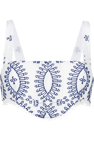 CHARO RUIZ IBIZA G??ik broderie-anglaise crop top