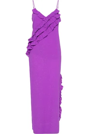 Twin-Set Ruffle-detail coup?? maxi dress