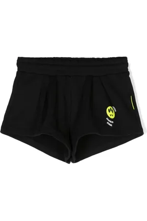 BARROW Logo-appliqué cotton shorts