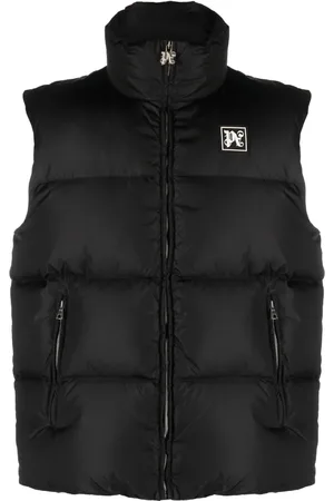 Palm Angels Logo-appliqué quilted ski gilet