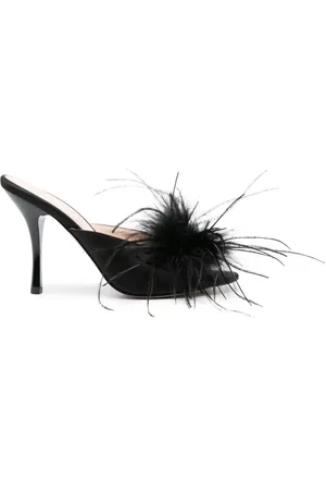 Pinko 95mm feather-detail sandals