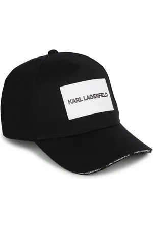 Karl Lagerfeld Logo-appliqué cotton baseball cap