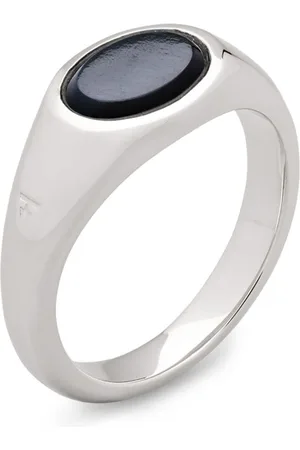 Tom Wood Oval onyx-stone Silver Ring - Farfetch