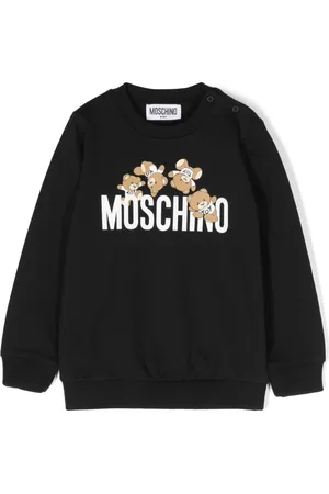 Moschino Kids Leo Teddy-print sweatshirt - Red