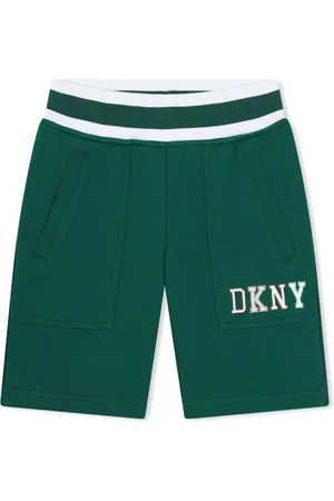 DKNY Logo-appliqu?? cotton shorts
