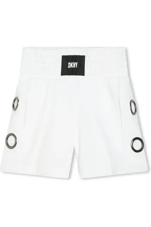 DKNY Logo-appliqu?? cotton shorts